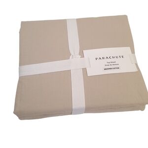 Parachute | Brushed Cotton Top Sheet in Latte NEW Full/Queen